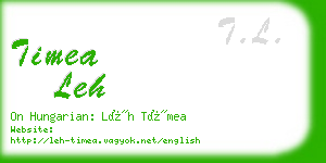 timea leh business card